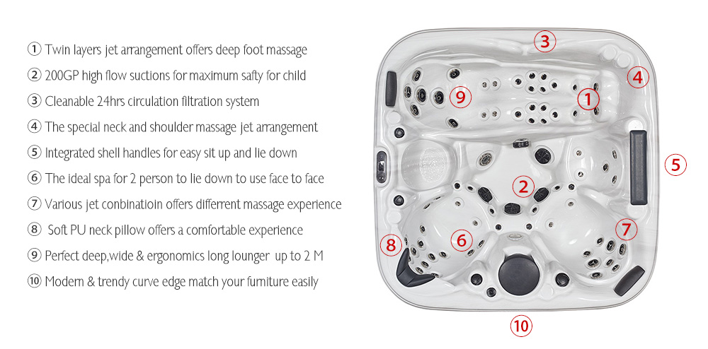 Find the premium&nbsp;hot tub&nbsp;in CHINA,Get our fantastic Spas at unbeatable prices,email us to get more info now!