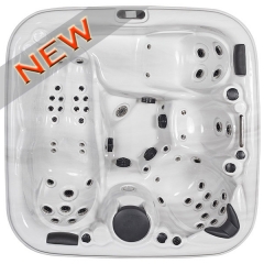 sex hot tub with two loungers